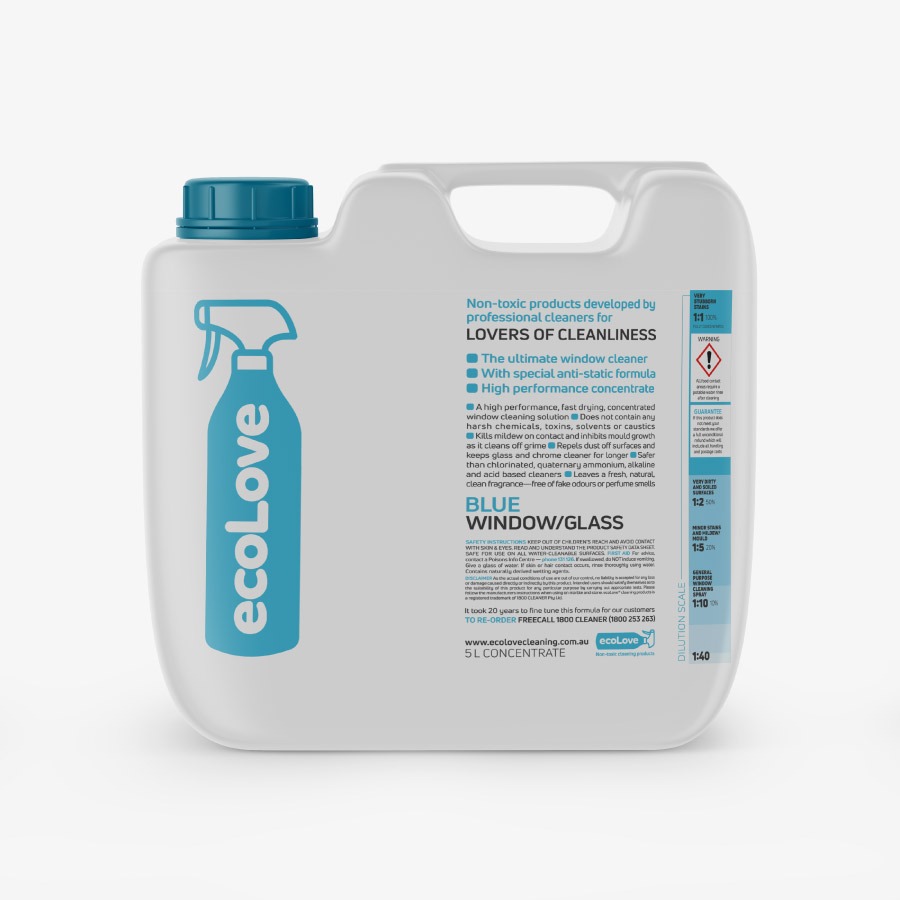 Ecolove cleaning products logo and labels