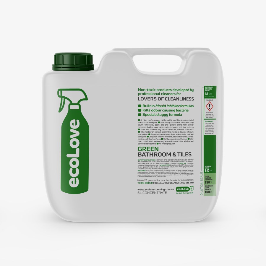 Ecolove cleaning products logo and labels