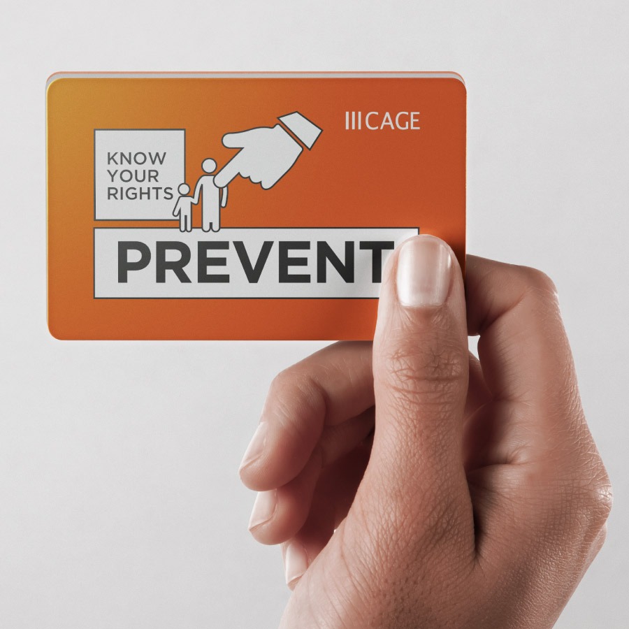 Know Your Rights Prevent Zcard for Cage International 