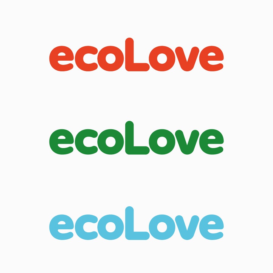 Ecolove cleaning products logo and labels